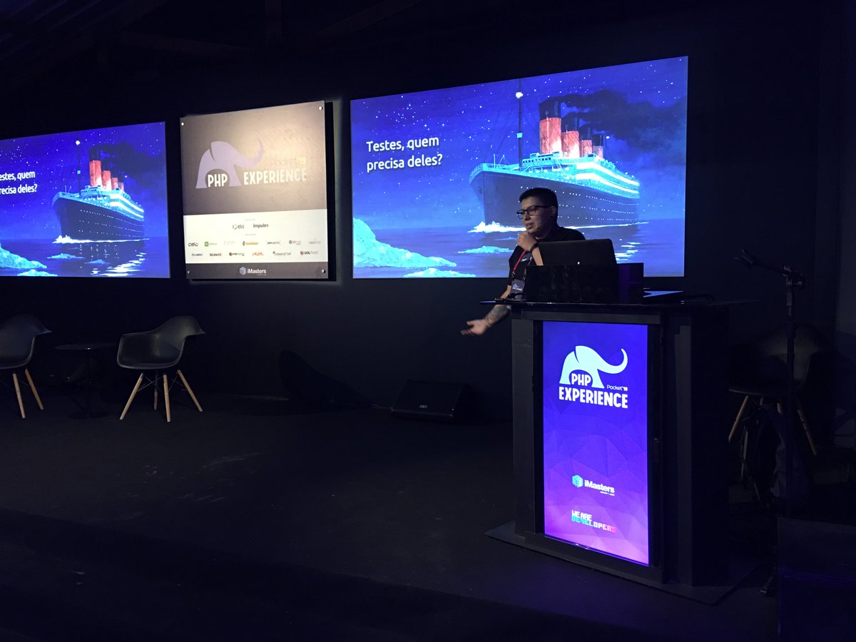 marcelgsantos's tweet image. A @vmartinsweb da @iteliosbrasil apresentando a sua palestra &apos;Testes BDD com Behat em aplicações PHP&apos; no #PhpExperience no @iMasters. #php #phpsp #phpx2019