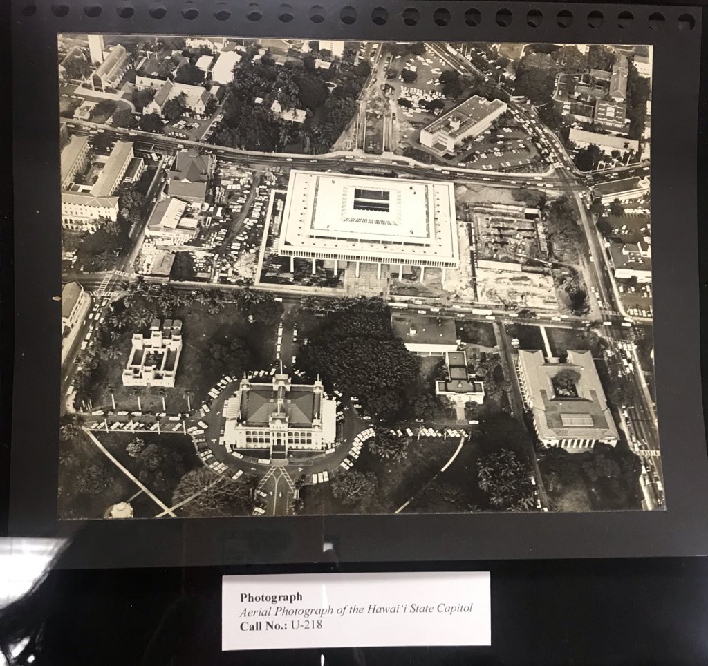 akibomb's tweet image. From @HawaiiGovOffice 1969 time capsule. Amazing to see that the multimodal path in front of the capitol was Hotel Street for cars. Let’s keep it multimodal!