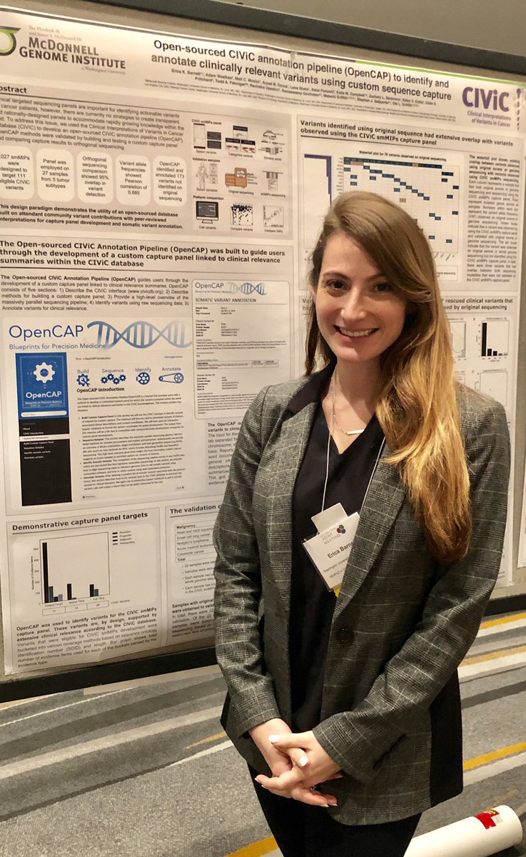 CIViCdb's tweet photo. @EricaBarnell presents OpenCAP (Open-sourced CIViC Annotation Pipeline) at the @A_P_S_A annual meeting #APSA2019 #civicdb visit https://t.co/hgSLLto6pJ for more information! https://t.co/wKCvbS9m3g