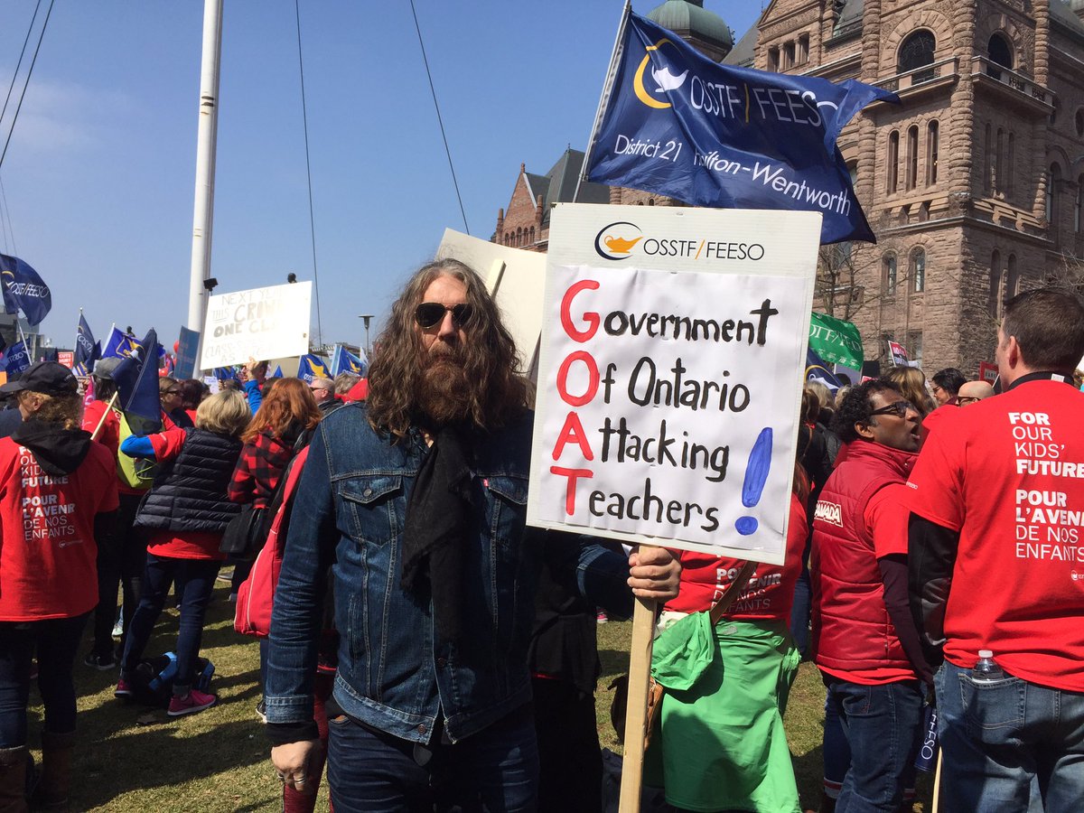 mags_burnell's tweet photo. #NoCutstoEducation #osstfd21 Proud to stand with my colleagues across the province to send a message to @fordnation https://t.co/UX3fRj2o0h