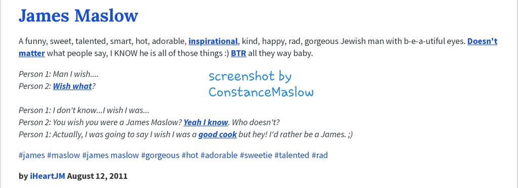 ConstanceMaslow's tweet photo. Which would the definition of @jamesmaslow be? 💖
I've found it through @urbandictionary .com ! 💙
I couldn't agree more with the Maslover/Rusher who wrote it! 👏💪

#JamesMaslow 
#TeamMaslow 
#Maslovers
#MaslowStrong https://t.co/DaGd0M8eSl