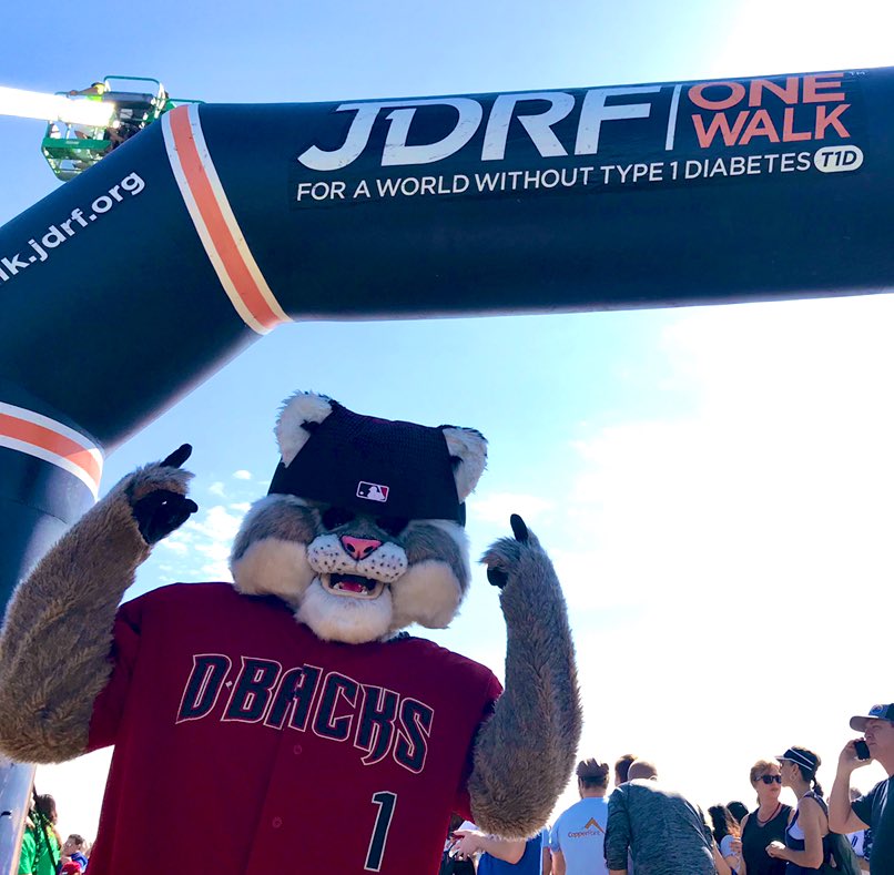 DbacksBaxter's tweet image. Had a blast this morning at the @JDRF_AZ One Walk! It was great to see so many people committed to finding a cure for type 1 diabetes. #TypeNone