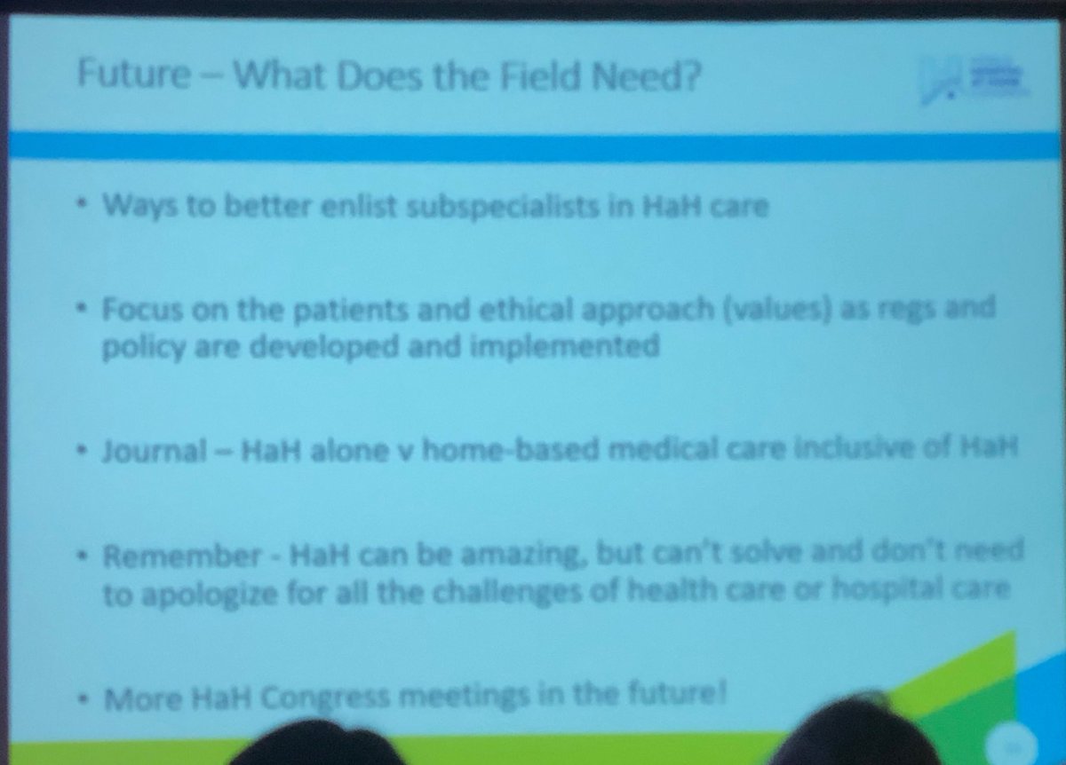 PeterCHunter's tweet photo. Great day2 #WHAHC19 with 2 standout highlights. ⁦@C_Davenport_MD⁩ talking about HaH from a moral &amp; ethical perspective &amp; Prof Leff summarising the Congress and throwing down a challenge to the HaH tribe 2 create the future and help shift the power equation back to patients https://t.co/K9nX1FRckZ