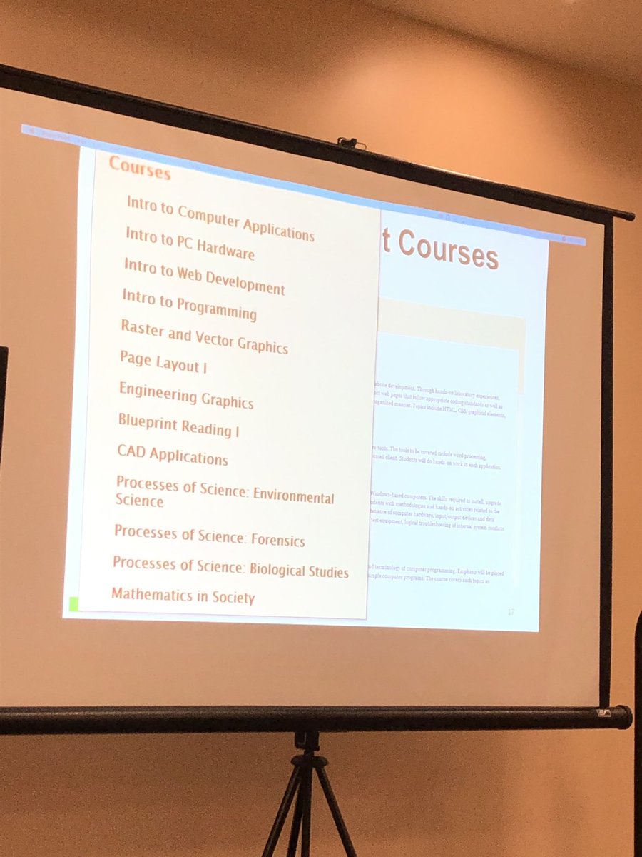 CDERCSouth's tweet photo. Donna Lange &amp; Brittany Comegna sharing lots of resources from https://t.co/pCHNkEL8lp. Dual credit program for Deaf high kids. Check out the classes offered. #caled2019 https://t.co/Z5m91fb4Vo