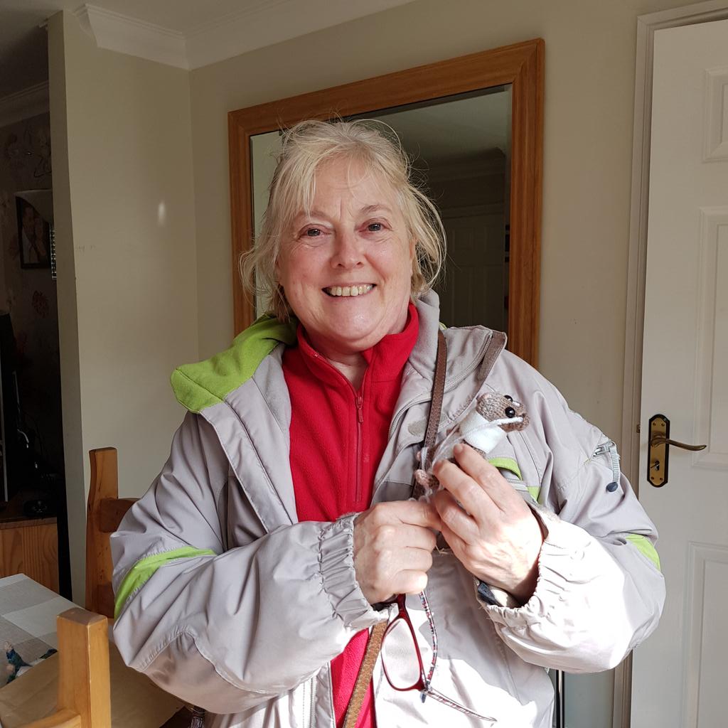 ReisingAlma's tweet photo. Look carefully & you can see me holding 'Beans' the knitted hamster who is the alter ego for a grief stricken postman in Karl Hill's magical short we just wrapped in Hastings!! #animatation #malementalhealth #filmmaker https://t.co/aCsAo23GTa