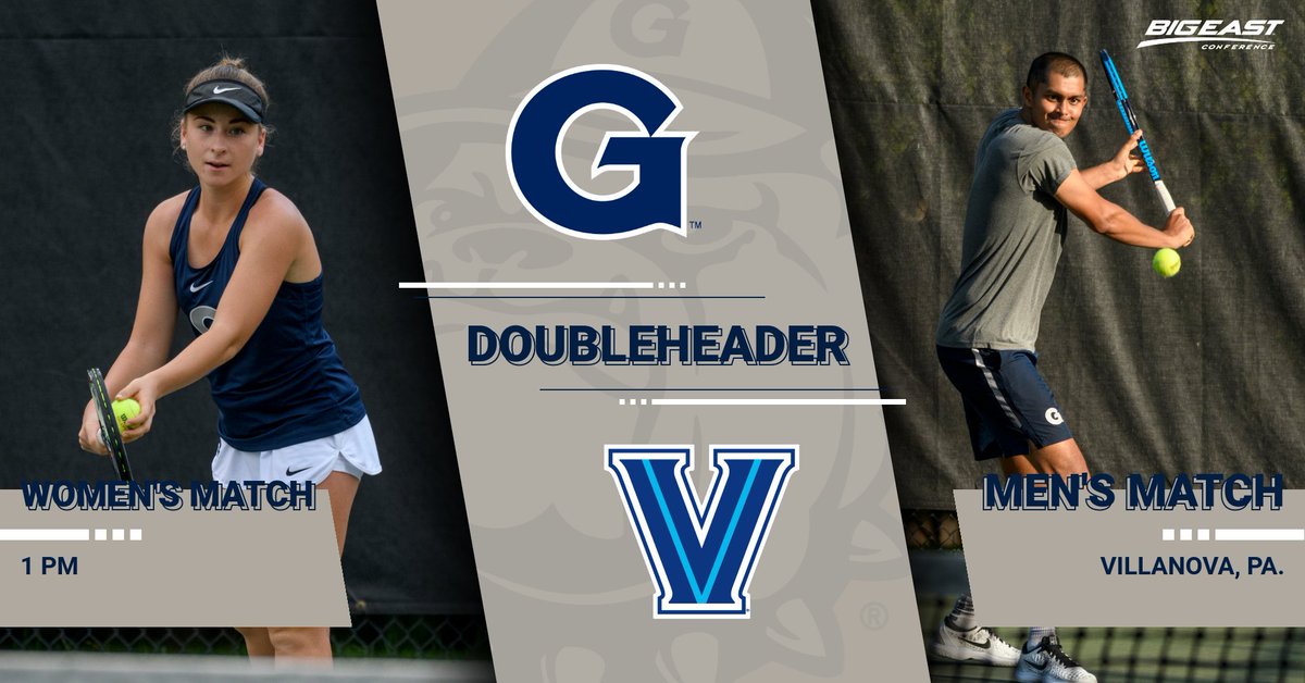 hoyatennis's tweet photo. TOMORROW both the men and women are taking on Villanova in a BIG EAST matchup! Let's go Hoyas! #HoyaSaxa https://t.co/TEeGMoh4Rr
