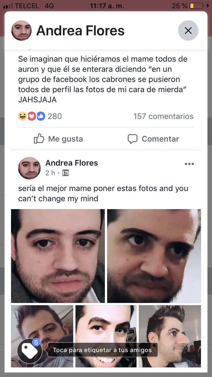 andreafloresxe's tweet photo. @auronplay en nuestro grupo se me ocurrió hacer un mame con tu cara JAJSJAJ y esto pasó 
te queremos nene
#WSRMAuronPlay #WSRM https://t.co/Sle5OBCmV8