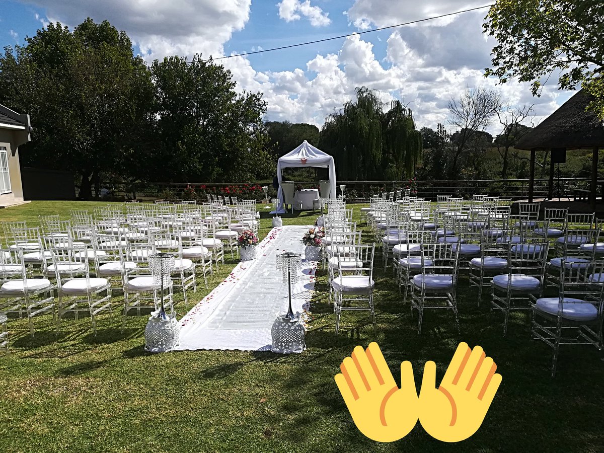 Beautiful wedding we had today @ThabureLodge. Thank you for your support  Percy \u0026 Vinolia, image size:1200x900