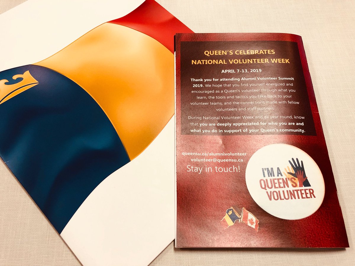Bertrand_KM's tweet photo. Kicking off #NationalVolunteerWeek with #queensAVS this weekend - thank you to all our @queensualumni volunteers who contribute so much to @Queen’s ! @QUAA_Board https://t.co/q1UB6jU6Jw