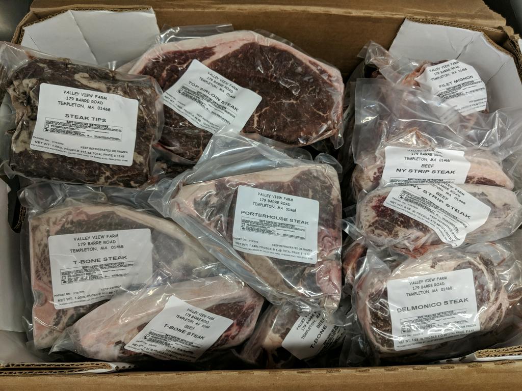 Discounted bundles (20 lbs and up) are going fast, $9.00/lb for grilling steaks and more is a deal you can't miss.  We are open today until 6pm and tomorrow 10-6.