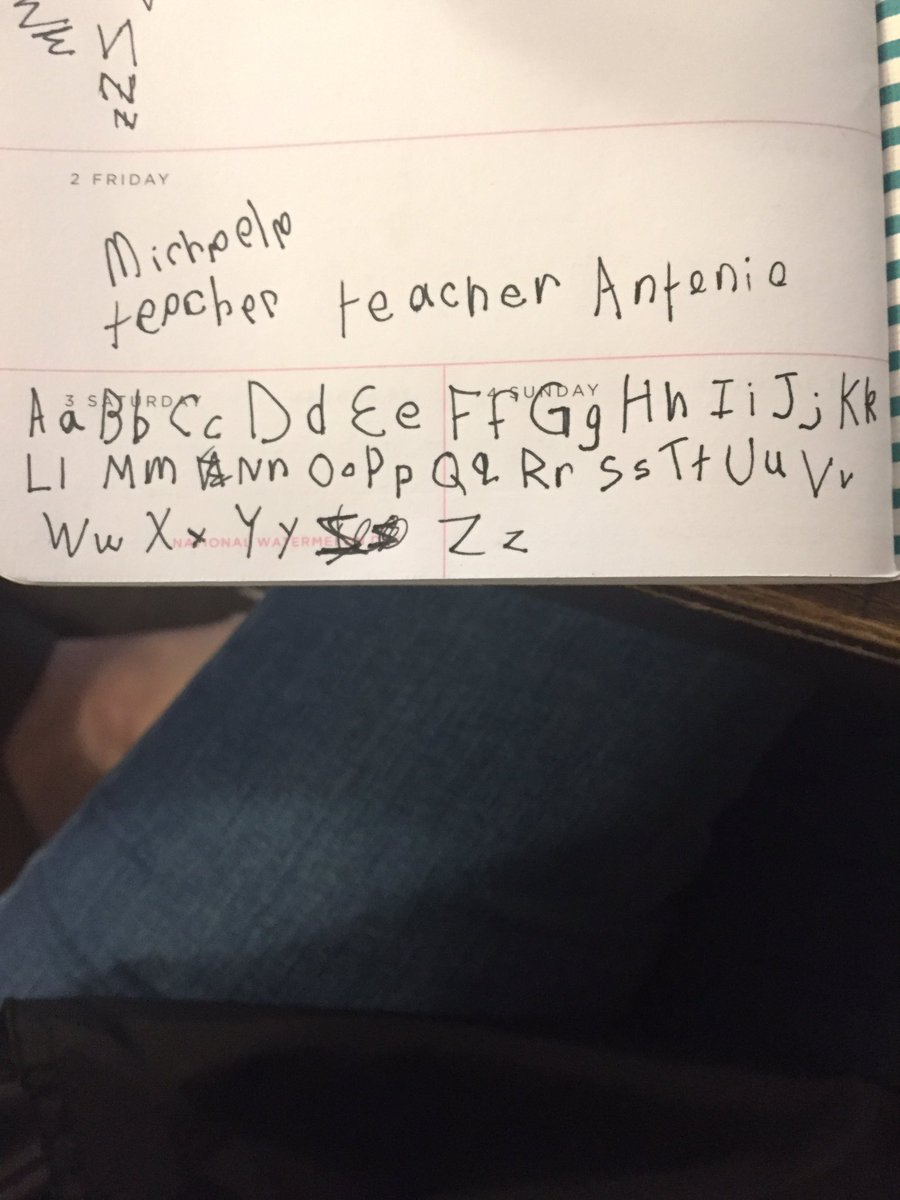 micscrimp's tweet photo. Here is his alphabet (first) and my alphabet (second) both written upside down. Note all of my reversals. Also he had to help me just to make it that correct 🤣
My brain hurts but lots and lots of giggling ensued. Try it 🤪 https://t.co/cFuGtNfTAC
