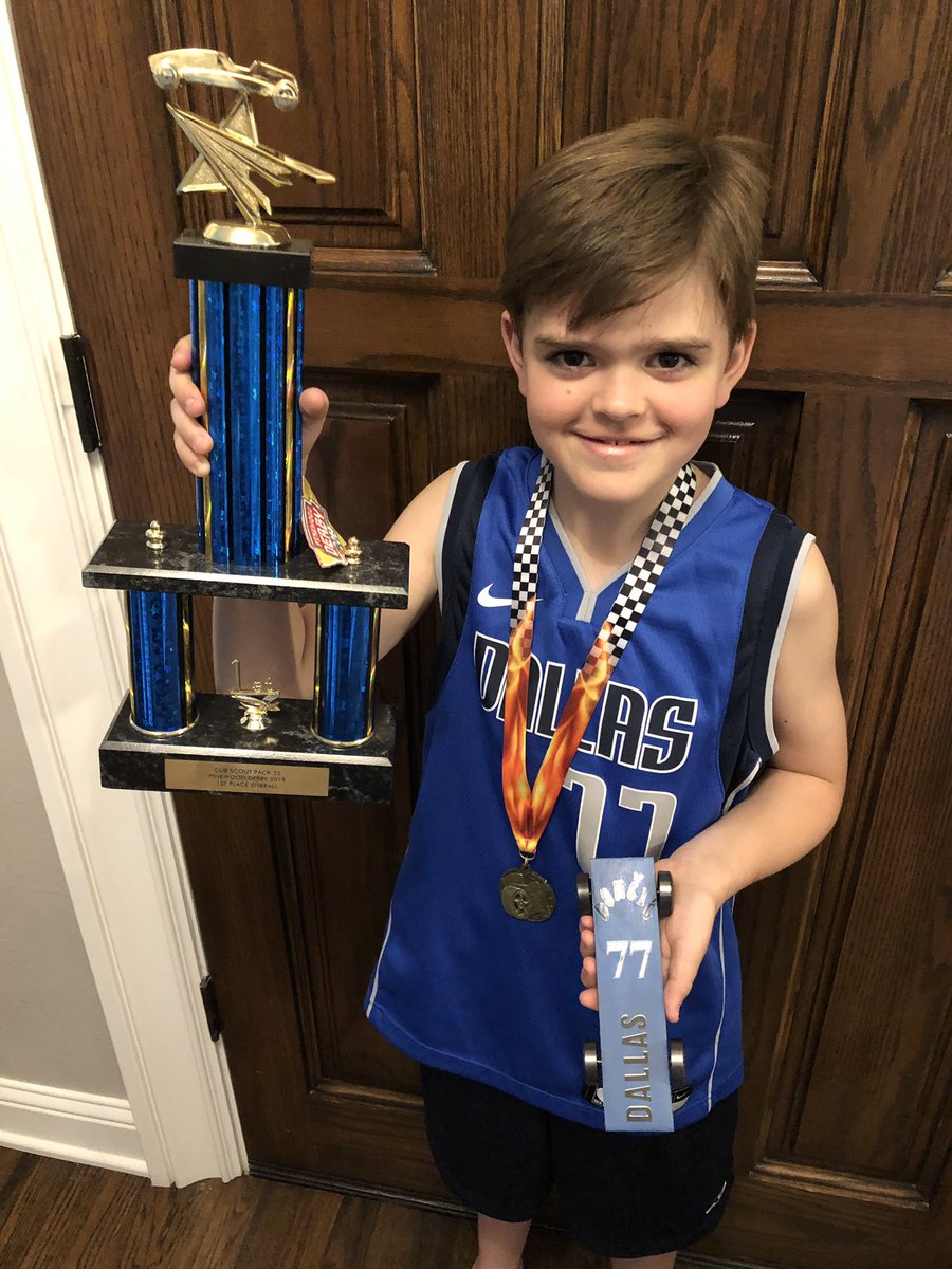 njonschulz's tweet photo. @luka7doncic your #77 inspired car took home the Pinewood Derby championship! #MFFL #Mavs https://t.co/DKpcPla8fx