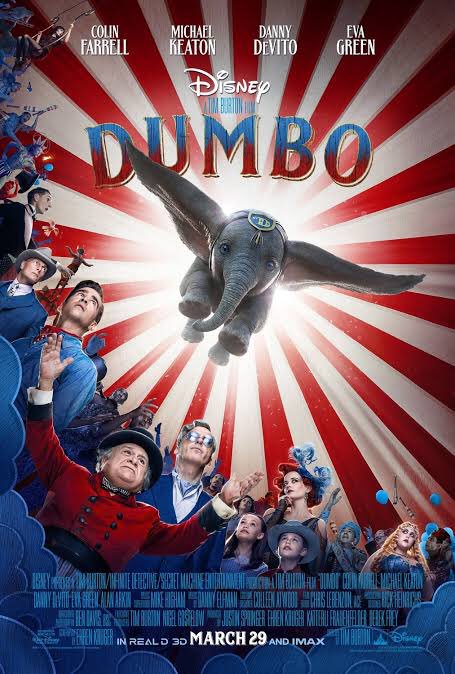 diegorj's tweet photo. “Dumbo”, 112 min, Tim Burton, 31st March 2019 - @Kinoplex https://t.co/1xi91P8Tha