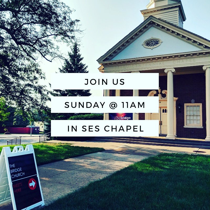 thebridgeMU's tweet photo. We are BACK! Join us tomorrow morning at 11AM in SES Chapel for worship and fellowship! https://t.co/UrcsjLxEf4