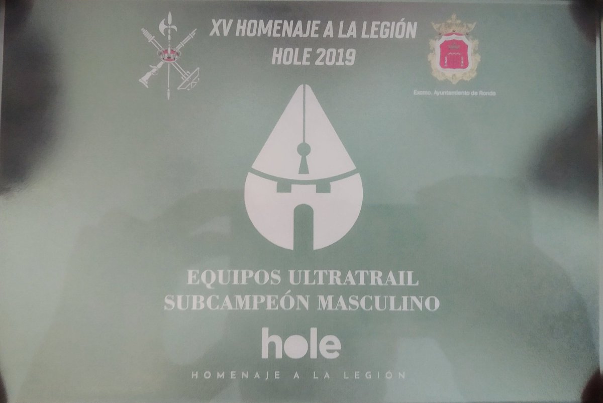 SamuelSuarez86's tweet photo. Muy contento con lo conseguido!!! 2° PUESTO DE LA GENERAL POR EQUIPOS @UMEgob #BIEM2 #HOLE2019 #LaLegion
#EquipoUME 🏃🏻♂️💨⛰️🐐🇪🇸
Equipo:
Rafa Becerra
Jose M. Piedra
Jose M. Martín
Samuel Suárez (Yo😅) https://t.co/CbTNnCLhWP