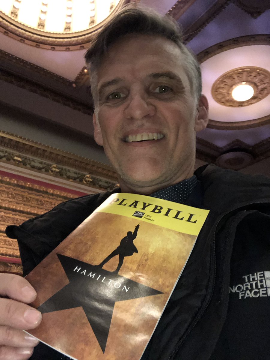 rnddramatics's tweet photo. @Lin_Manuel #RND at #HamiltonChicago. Everyone is so excited to see this awesome show. https://t.co/VRxh2LcAXo