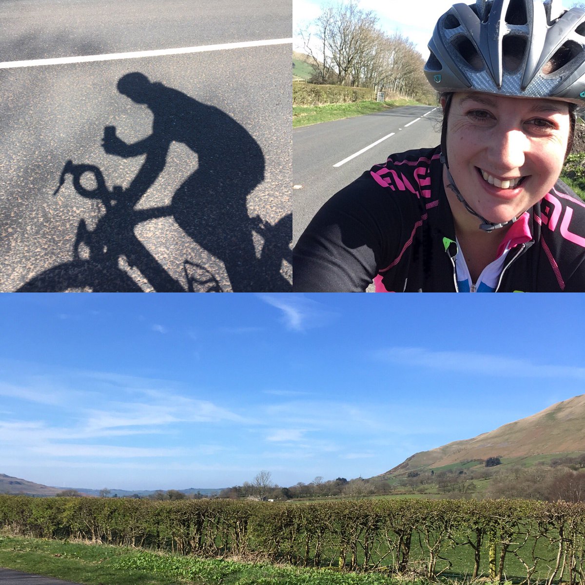 CyclistaEmily's tweet photo. After snow earlier this week, there was blue sky and shadows today 😄 https://t.co/qNozzNUQYG