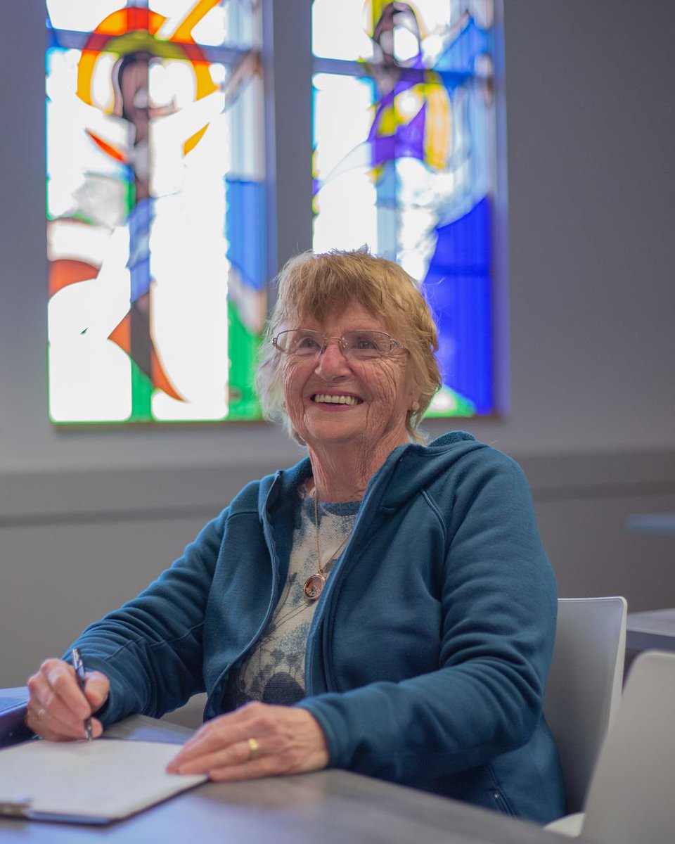 Briercrest's tweet photo. #PeopleOfBriercrest "You started here three years ago. How many classes have you taken since then?β
βI think Iβm on the sixteenth!" β Donna Brown, seminary student
#BriercrestSeminary #WeLoveOurStudents https://t.co/iByGmpy1zI