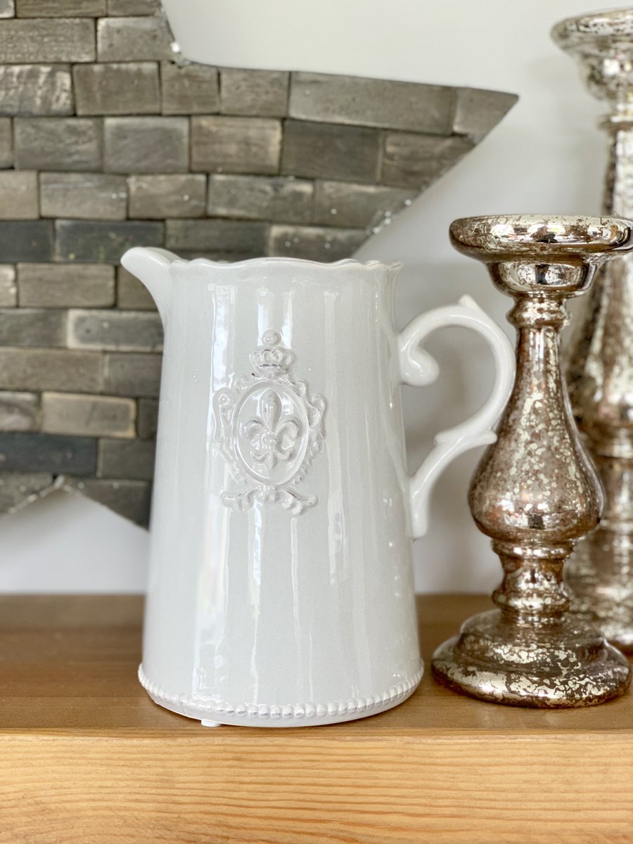 RosefieldsGifts's tweet photo. All we need now is some fresh cut flowers.. These gorgeous, French inspired jugs are currently topping our best sellers list and we can see why! #homeinteriors #frenchinteriors #jug #homeware #giftware #gifts #wholesale #trade #giftshop #flowers #vase https://t.co/jVRraiAiS6