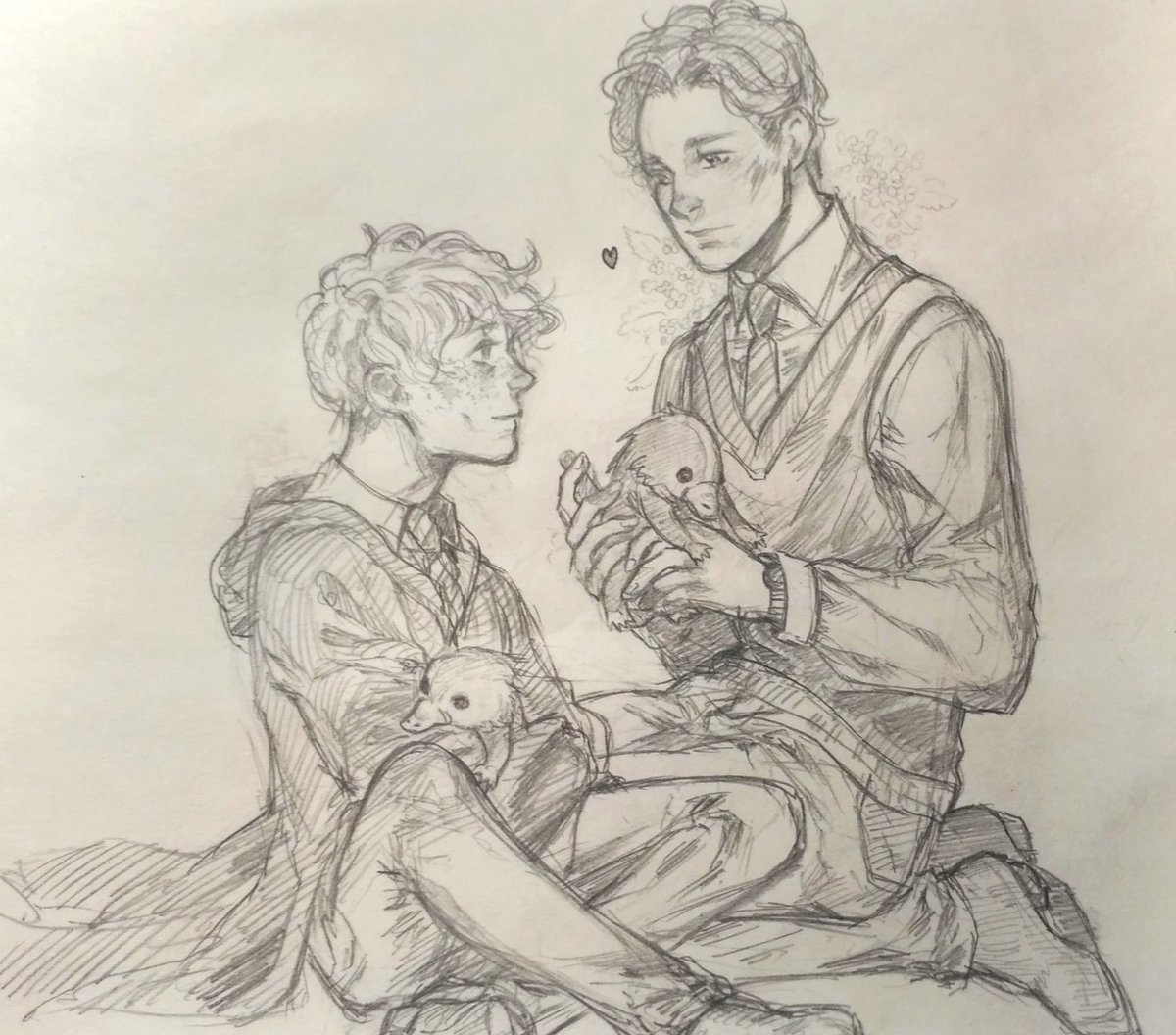 garry_oda's tweet image. Братья Скамандеры в годы обучения в Хогвартсе~ Люблю их
#newtscamander
#theseusscamander
#fantasticbeasts