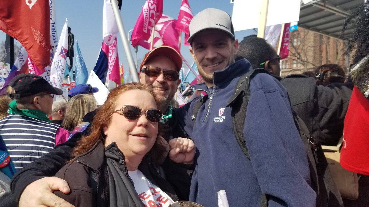colleenwake's tweet photo. @UniforLocal88 standing together with thousands and thousands of others to support students and teachers! 
#CutsHurtKids 
#RallyforEducation https://t.co/kfNGDiDbte