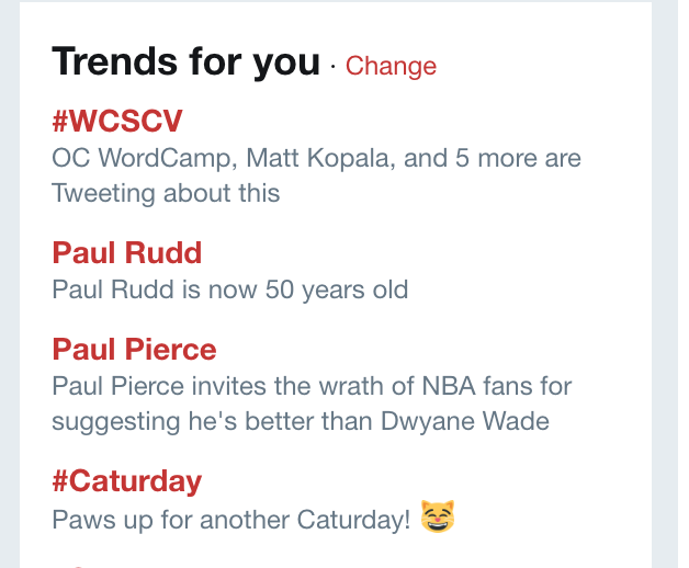 BridgetMWillard's tweet image. Oh look, #WCSCV is trending.