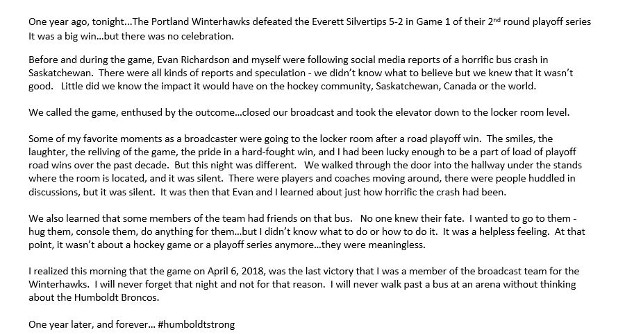 One year ago.  @Evan_Richardson <a href="/pdxwinterhawks/">Portland Winterhawks</a> #HumboldtStrong
