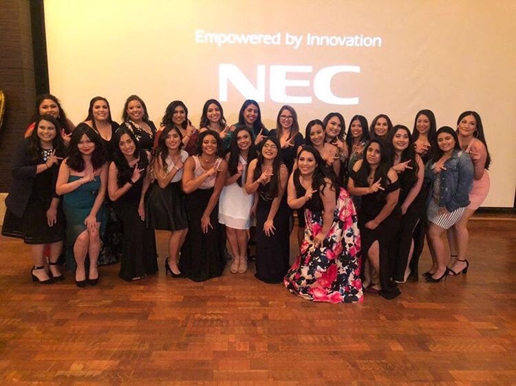 utsamgc's tweet photo. 🎉🎊 MGC would like to wish the sisters of Kappa Delta Chi a very Happy Founders Day! Congratulations Ladies! 🎊 🎉 #utsa #utsagreeklife #utsagogreek #utsa23 #birdsup https://t.co/5SFLqOdJxc