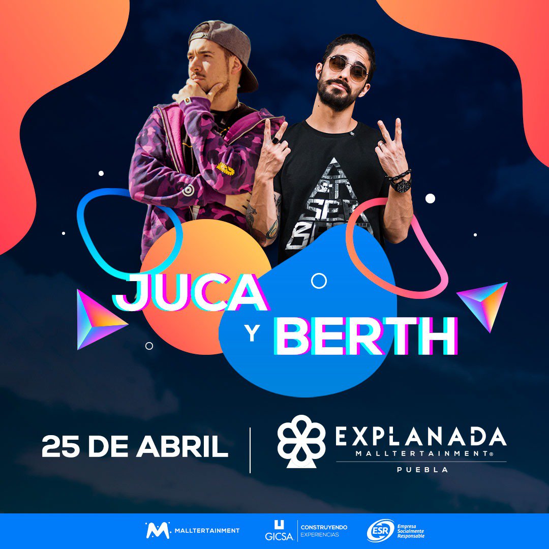 ExplanadaPueb's tweet photo. Calienta motores y prepárate para conocer a @jucaviapri y a @JuanBertheau . ¿Quieres saber cómo? Pues mantente atento a todas nuestras redes sociales 😎

#ExplanadaPuebla #EsMalltertainment https://t.co/6UhG94xvaX