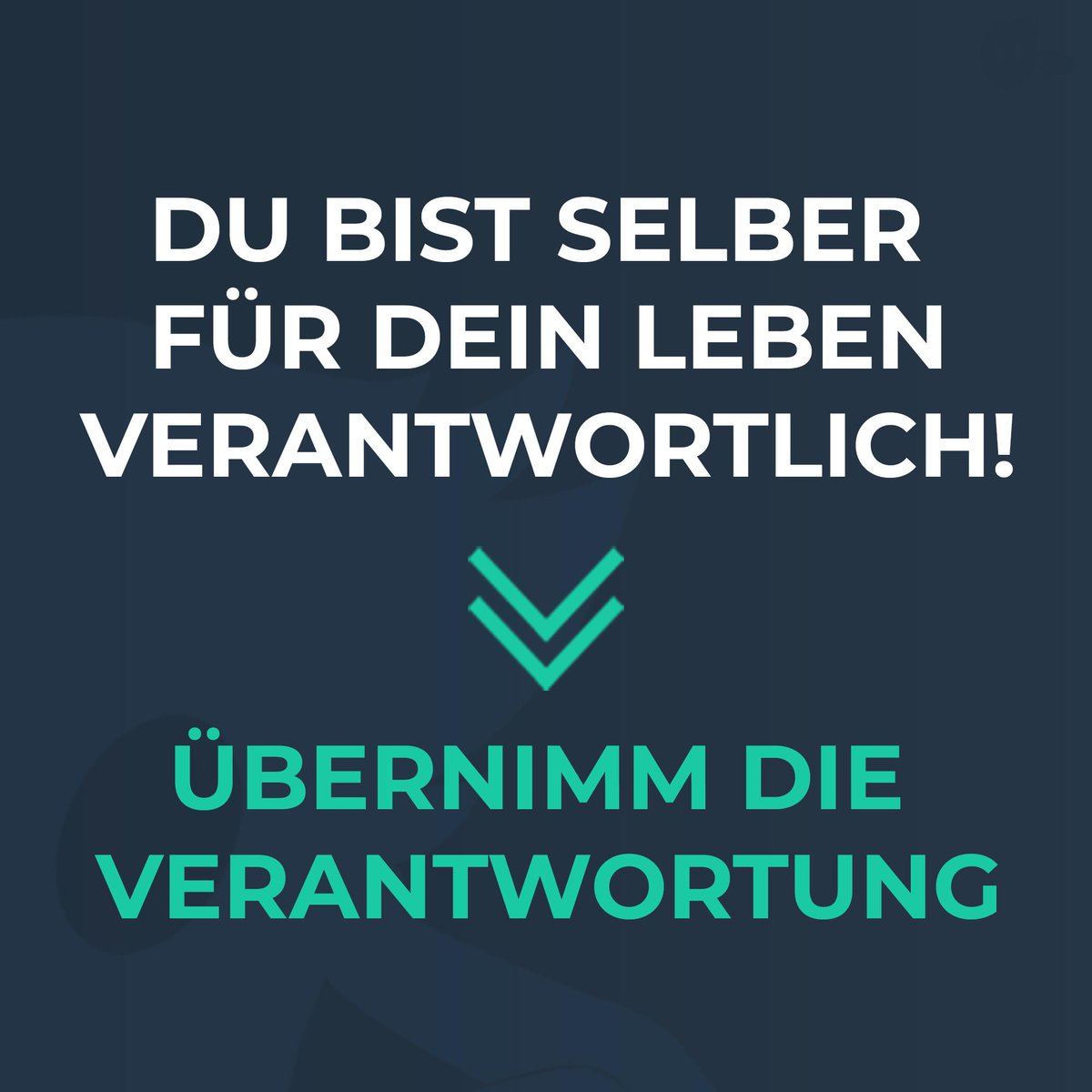 TheFinkNetwork's tweet photo. ÜBERNIMM DIE VERANTWORTUNG! 🙄 

Nicht deine Eltern, nicht deine Großeltern und auch nicht dein Arbeitgeber ist daran 
Schuld, wenn es dir nicht gut geht! 💥❗️

DU BIST GANZ ALLEIN FÜR DEIN WOHLBEFINDEN ZUSTÄNDIG! ✔️ 🥇 https://t.co/nirf6yia37