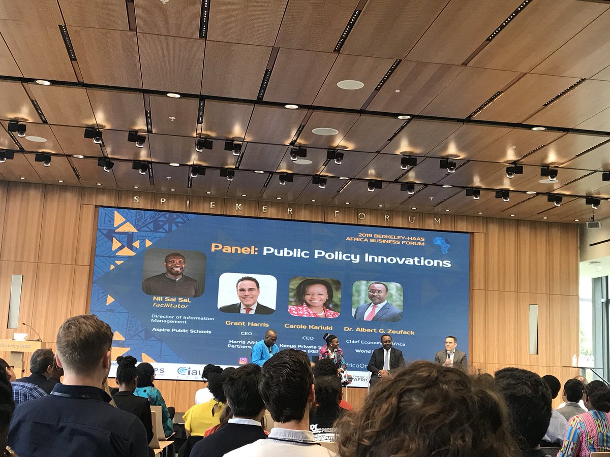 It’s a full house today at the Berkeley Haas Africa Business Forum! Excited for this 1st panel on Public Policy Innovations #AfricaOnTheMove #HaasABF <a href="/HaasAfrica/">Africa Business Forum @ Berkeley-Haas</a>