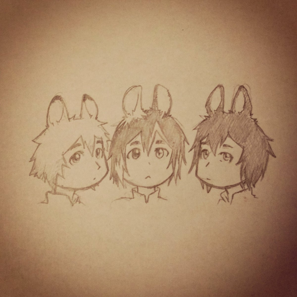 saoveja's tweet photo. Und gerade versuche ich @SeddoSama dazu zu bringen unseren OC's Babies unter zu jubeln >///D 🐰🐰🐰
#art #originalcharacter #scribbel #sketch #drawings #gijinka https://t.co/gpxfOdJFeB