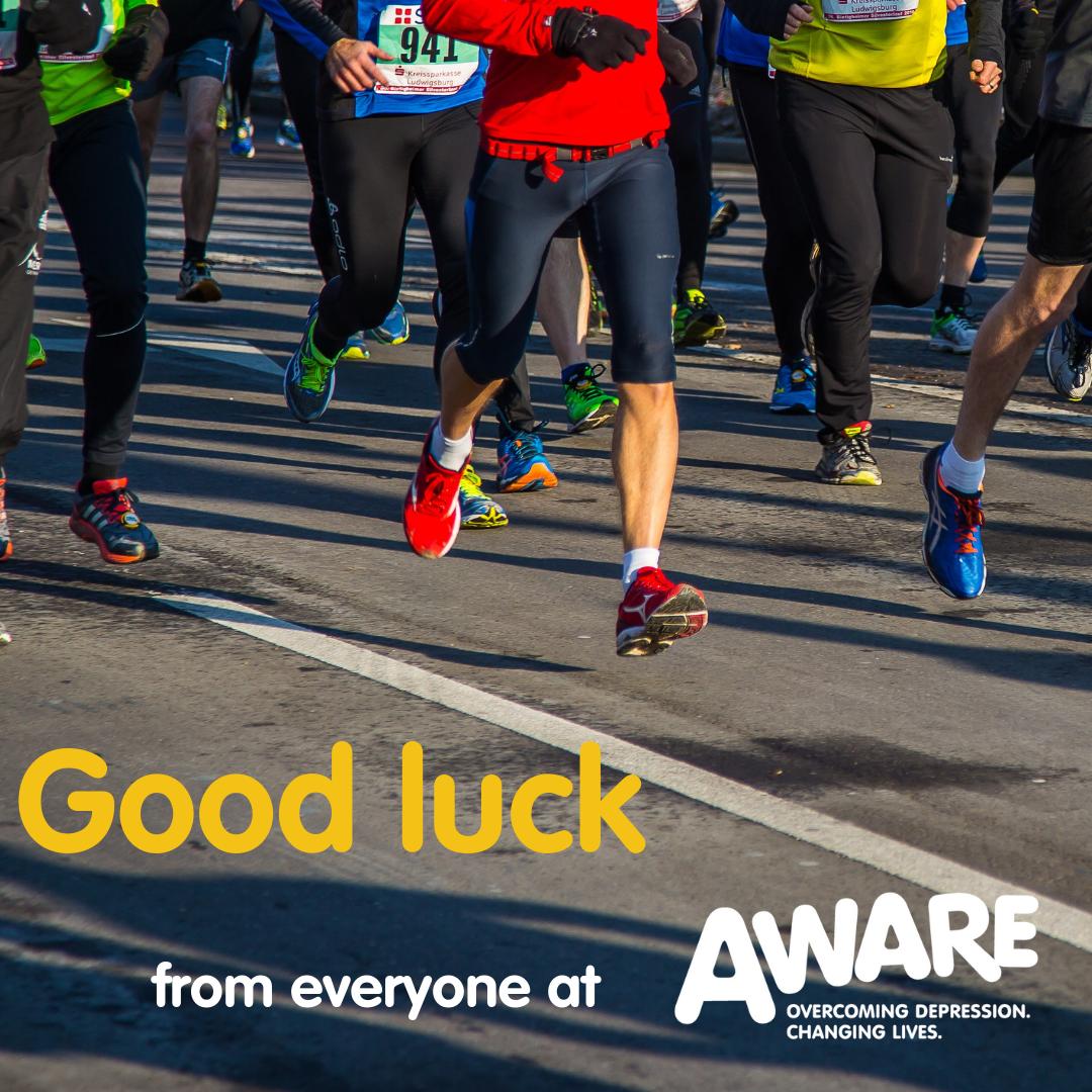 AWARENI's tweet photo. Best of luck to Michael McDaid who is doing the Manchester Marathon on Sunday & raising money for AWARE. It's great to see so many people willing to #RunForAWARE and help raise money to allow AWARE to continue delivering vital services to the people of Northern Ireland. #iamaware https://t.co/XbaA5OAvbB