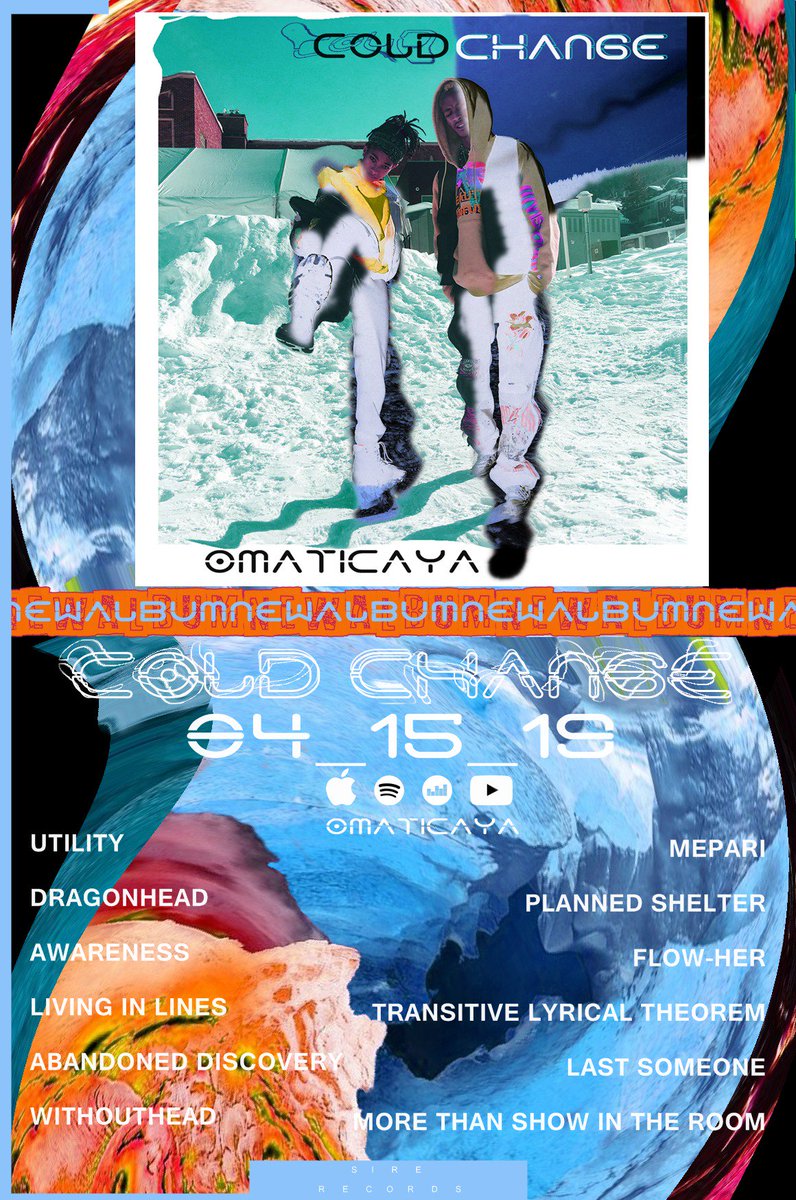 _omaticaya_'s tweet photo. new album
new musics
new  show
NEW TOUR

OMATICAYA: Cold Change - World Tour
tickets on sale now https://t.co/XgVQqnYOOn