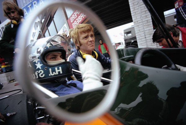 bourdyot_'s tweet photo. Dutch GP 1974 #HansJoachimStuck and #Marchteam boss #MaxMosley https://t.co/DAKTZrM3nD