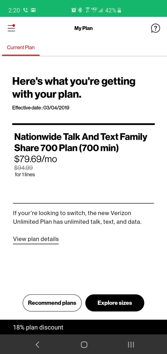jnc8651's tweet photo. Hey @VZWSupport I'm on a super old plan. Does wifi calling count against my 700 minutes? https://t.co/uonJMr36FI