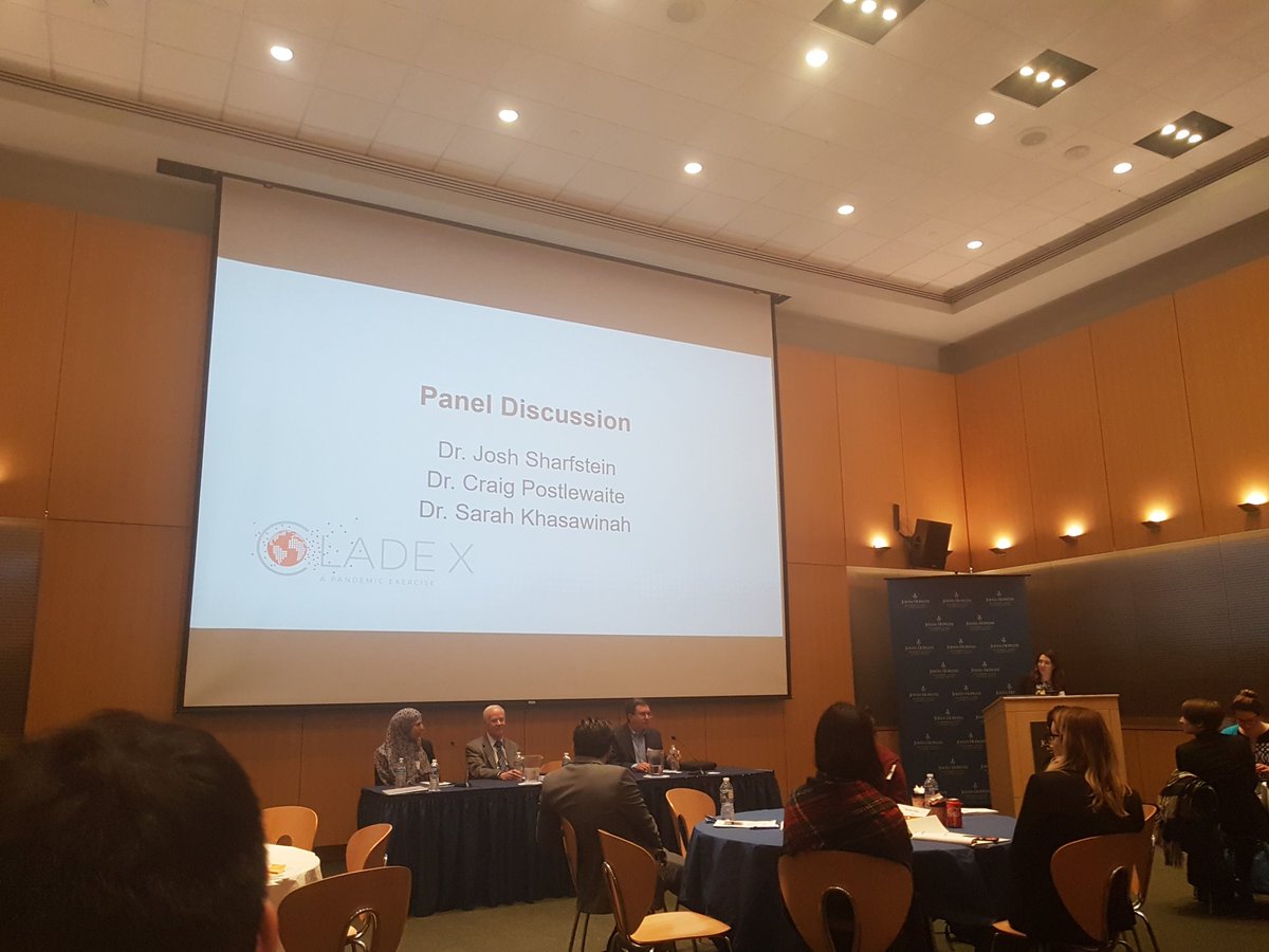 We've made the tough decisions in the #CladeX simulation, now we hear from the experts #PHPWeek2K19 <a href="/drJoshS/">Joshua Sharfstein</a>