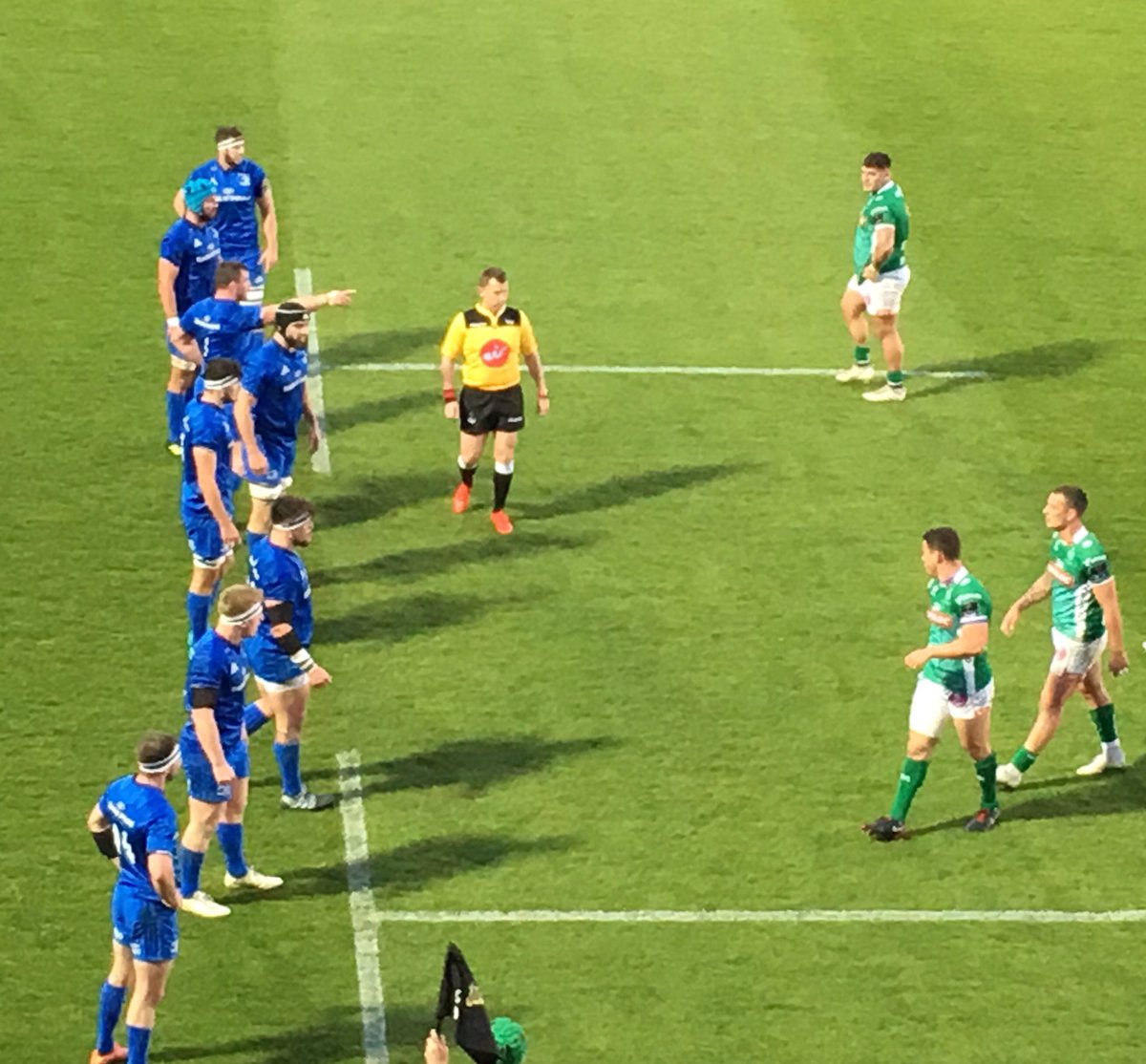 koceallaigh's tweet photo. So many household names at tonight’s #LEIvBEN game; @LeinsterLeo, Jesus Christ, and @Nigelrefowens #JoinThePrayer #JoinTheRoar https://t.co/UjUZDca4Wx