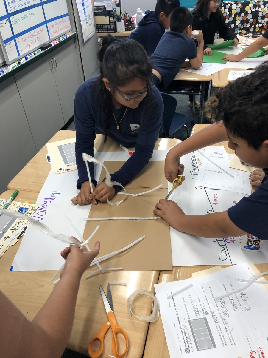 vongerer's tweet photo. @RosemaryCUSD 3rd graders working on their PBL project to culminate our geometry unit! @campbellusd @ELeducation #projectbasedlearning https://t.co/RBG4sNg4Xn