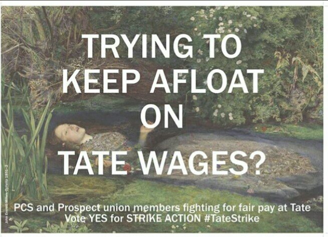 PCSCultureGroup's tweet photo. Wanna support #Tate workers fighting for decent pay? Follow them on Twitter: @Tate_United &amp; on Instagram.
✊✊✊ Ballot for industrial action under way by @pcs_union
@PCSCultureGroup @ProspectUnion
https://t.co/HsRUaOIaAl https://t.co/QkFJRCKXSW