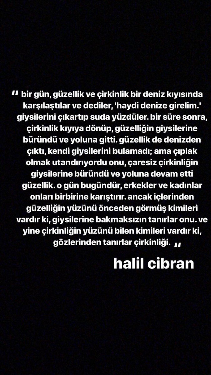 Güzellik ve çirkinlik...