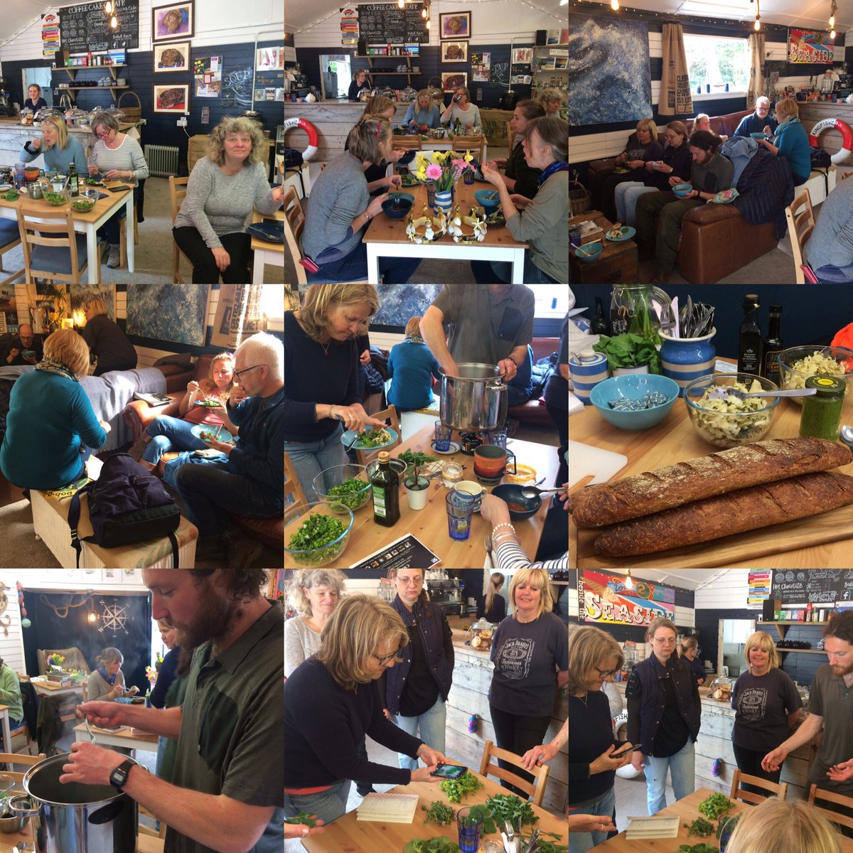 coffeeccreate's tweet photo. Coastal Foraging day at Coffee Cake Create in Polperro. A great success @coffeeccreate @LovePolperro #vegancoffeeshop #vegancornwall #foraging #cornwallcoffeeshop https://t.co/cmUnHW9aQl