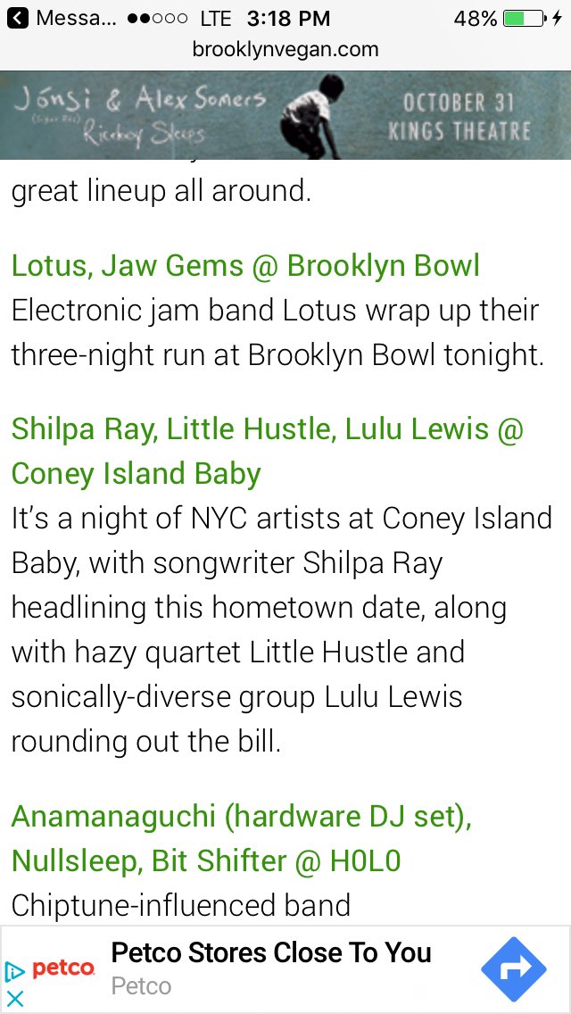 Someone blasting <a href="/dawnpennmusic/">Dawn Penn</a> in backyard &amp; Thx <a href="/brooklynvegan/">BrooklynVegan</a> for rec. our show tonight at Coney Island Baby. Ice Cube-level good day.