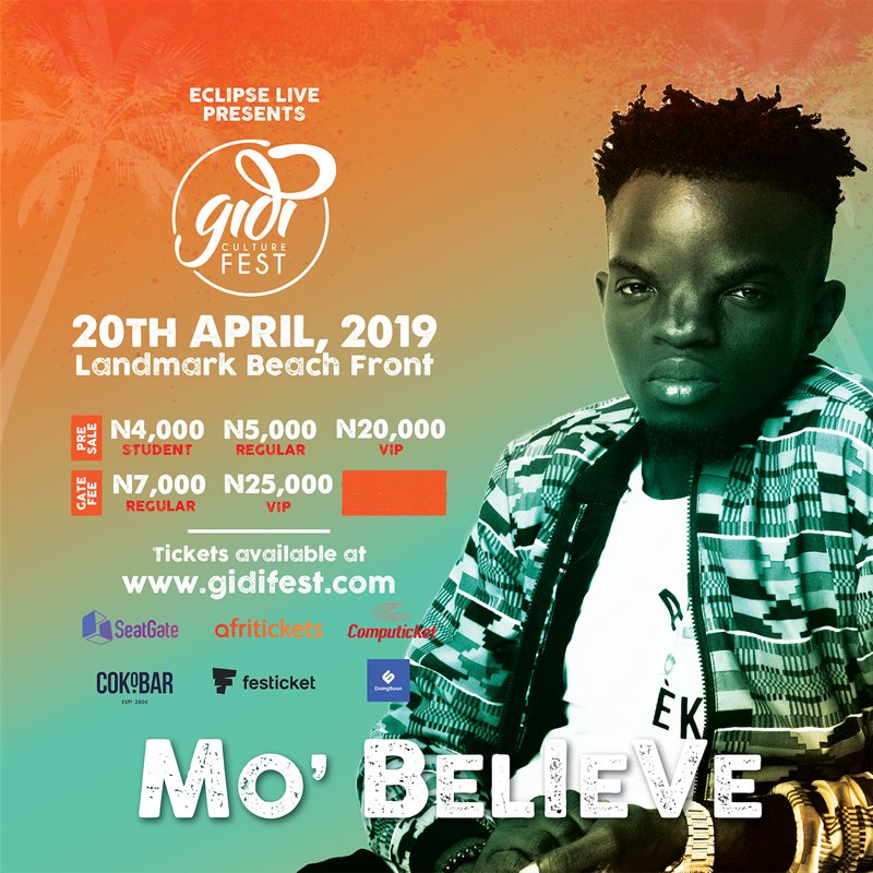 GidiFest's tweet photo. The cul in culture @mobelieve_ is one of the #NextGenGidiFest and he would be live at #GidiFest2019 https://t.co/7KSCw5kxzY