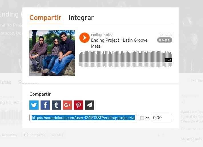 Escucha nuestro tema "Latin Groove Metal" en #SoundCloud Link > tinyurl.com/yawo9py2