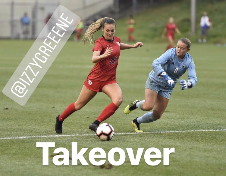 DaytonWSoccer's tweet photo. It’s happening people... tune in as @izzygreeene takes over @daytonwsoccer Instagram today and through tomorrow. #izzysworld #wejustliveinit #goflyers https://t.co/z5YWgCm8VL