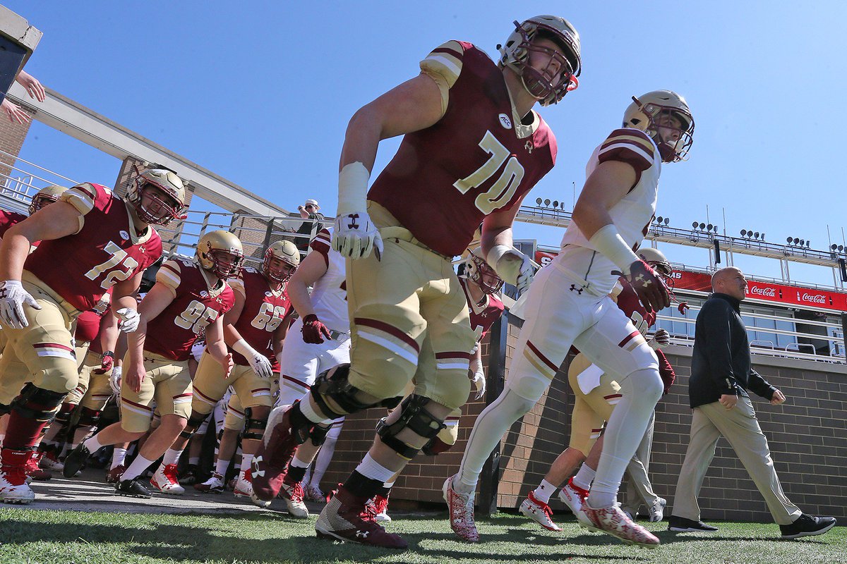 BCFootball's tweet photo. RECAP: Offense captures 71-55 victory over the Defense at the Jay McGillis Memorial Spring Game

👉 https://t.co/MnxecSOyZR

#WeAreBC https://t.co/NqByOGDo0F