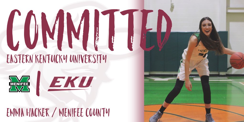 ehacker20's tweet image. I’m excited to announce my commitment to continue my academic and athletic career at Eastern Kentucky University! Thank you to my family, friends, teammates and coaches that have helped me throughout the process. #GoBigE @EKUWBB @EKUCoachSam