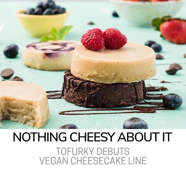 Tofurky recently unveiled its new Moocho dessert sub-brand with a line of vegan cheesecakes. The new dessert offerings are available in three flavors: Triple Berry Swirl, New York Style Vanilla, and Chocolate. bit.ly/2IhVyur