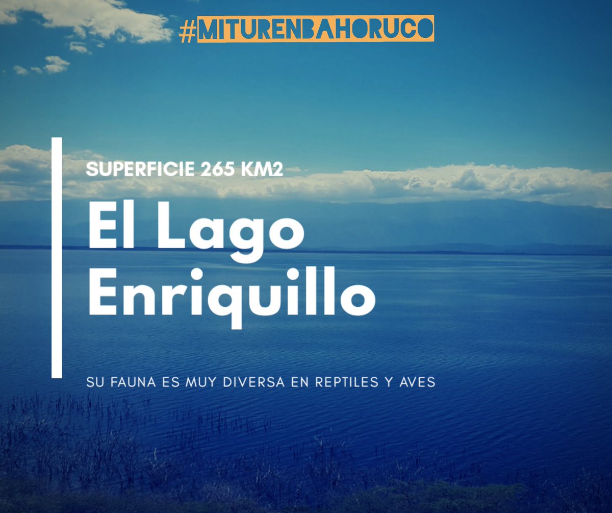 SABÍA QUE: El Lago Enriquillo es el más grande del Caribe, y que sus aguas son 7 veces más saladas que la del mar. #MiturenBahoruco2019 #LagoEnriquillo @j_acostam @PasionPorRD @gecoturistico